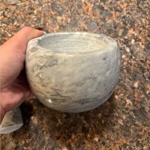 NEW Blue Marble Mortar & Pestle